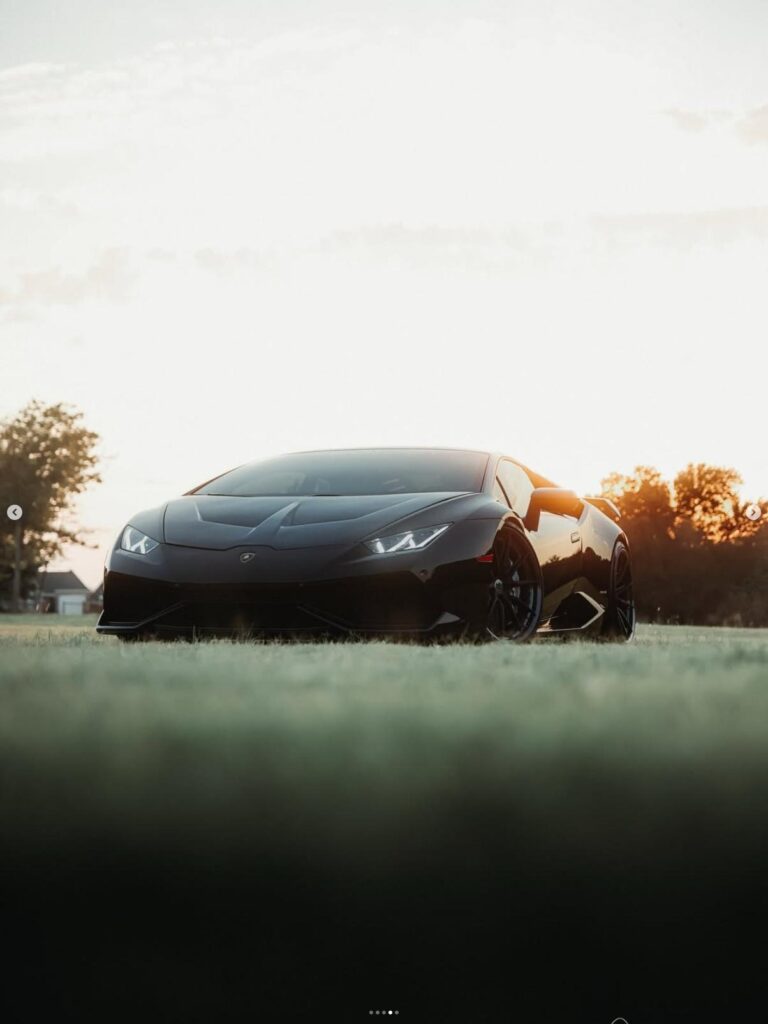 Luxury car dealership photography — exotic vehicle